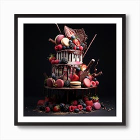 Chocolate Cake Art Print