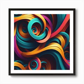 Abstract Swirls 8 Art Print