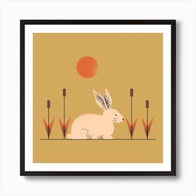 White Rabbit Art Print