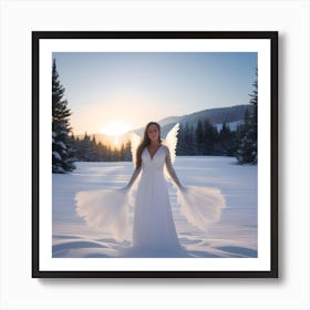 CHRISTMAS ANGEL Art Print