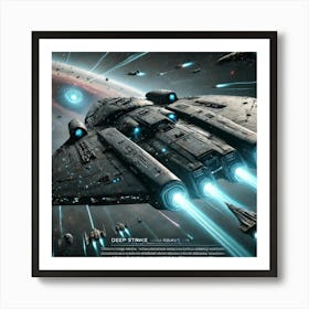 Void Reaver Corvette Deep Strike Art Print