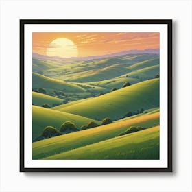 Landscape Painting Art Print