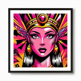 Pop Egyptian Lina Serene Art Print