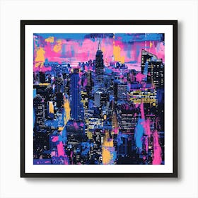 New York City Skyline 13 Art Print