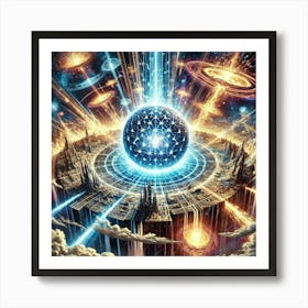 The Multiversal Convergence Sphere Demonstrating I Art Print