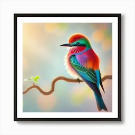 Colorful Bird 4 Art Print