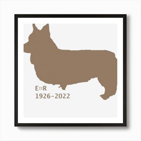 Queen Elizabeth II Tribute by Corgi Art Print