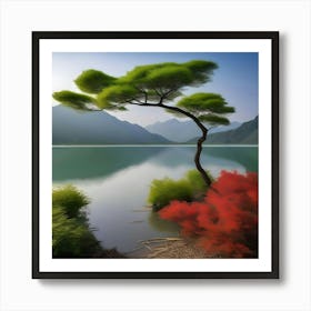 CHINA LAKE Art Print