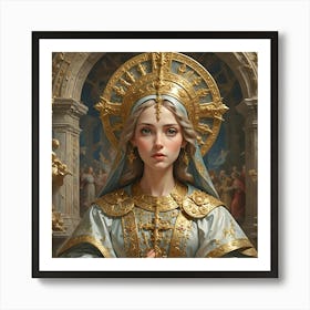 Radiant Regal Reverence Art Print