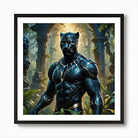 Black Panther MAN Art Print