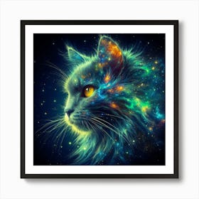 Galaxy Cat 1 Art Print