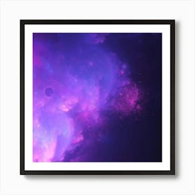 Purple Nebula Art Print