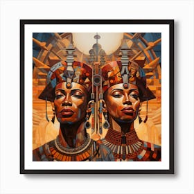 Egyptian Women 3 Art Print