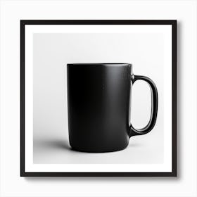 Black Coffee Mug Art Print