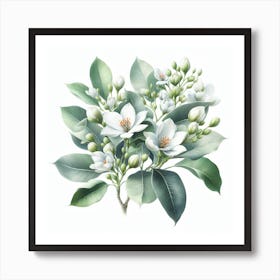 Flowers of Ficus 2 Art Print