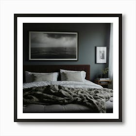 Dark Bedroom Art Print