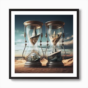 Post Modern Society Hourglass 4 Art Print