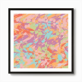 Abstract Paint Splashes Art Print