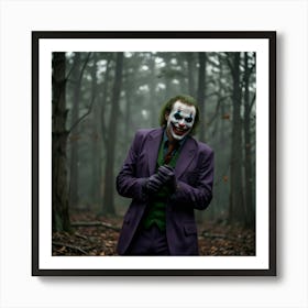 Joker In The Woods 4 Art Print