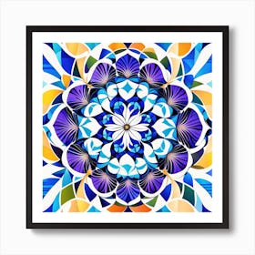 Abstract Floral Design Art Print