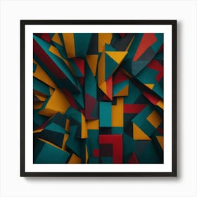 Abstract Geometric Pattern Art Print