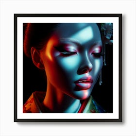 Creative Geisha Artwork 42 Art Print