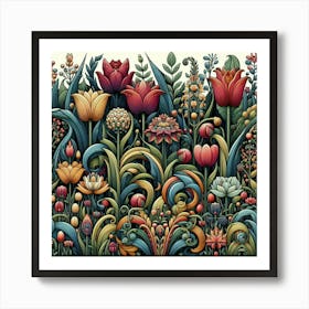 Tulip Garden 18 Art Print