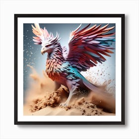 Sand Griffin Art Print