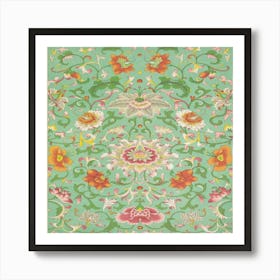 Chinese Floral Art Print