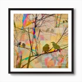 Birds In A Tree Art Print