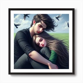 Couple In Love Art Print