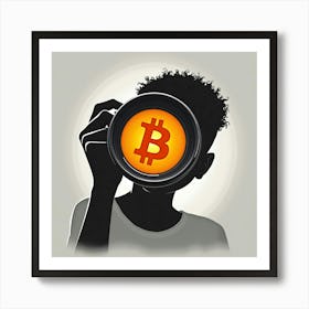 Bitcoin Portrait Art Print