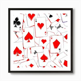 Playing Cards Art Print