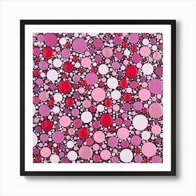 Pink Heaven Square Art Print