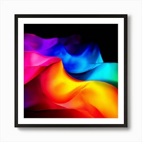 Color Brightness Vibrant Electric Power Gradient Vivid Intense Dynamic Radiant Glowing En (9) Art Print