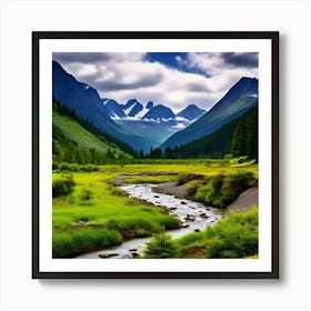 Mountain Valley Hill Meadow River Lake Ocean Desert Plain Forest Tundra Savanna Glacie Art Print