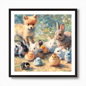 Little Chicks and Babes Art Print