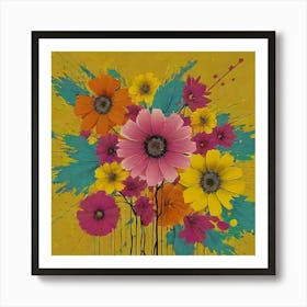 Flowers In A Vase 5 Art Print