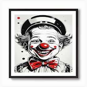 Clown Art Print