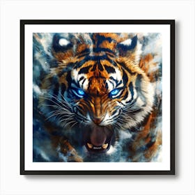 Tiger Run Art Print