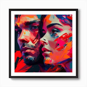 Couple In Love Fine Art Portrait 2 Art Print