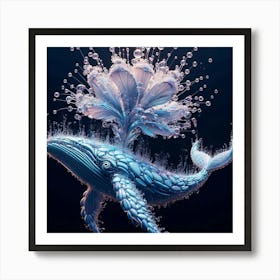 Whale In Water 1 Art Print