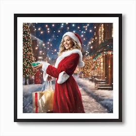 Santa Claus Christmas Art Print