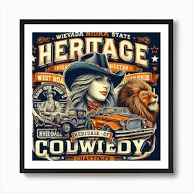 Cowboy 1 Art Print