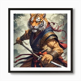 Tigri Prepare For Battle Art Print