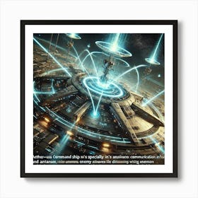 Aether Class Command Ship Communication Coordination Art Print