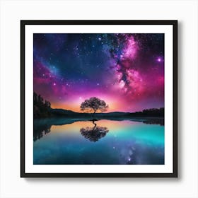 Tree In The Sky 1 Art Print