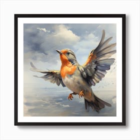 Bird In Flight Art Print
