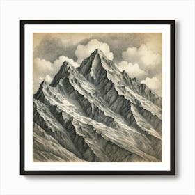 Mountain Range Art Print