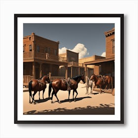 Old West Town 31 Art Print